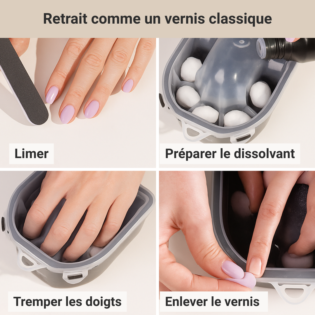Kit de manucure sans lampe UV