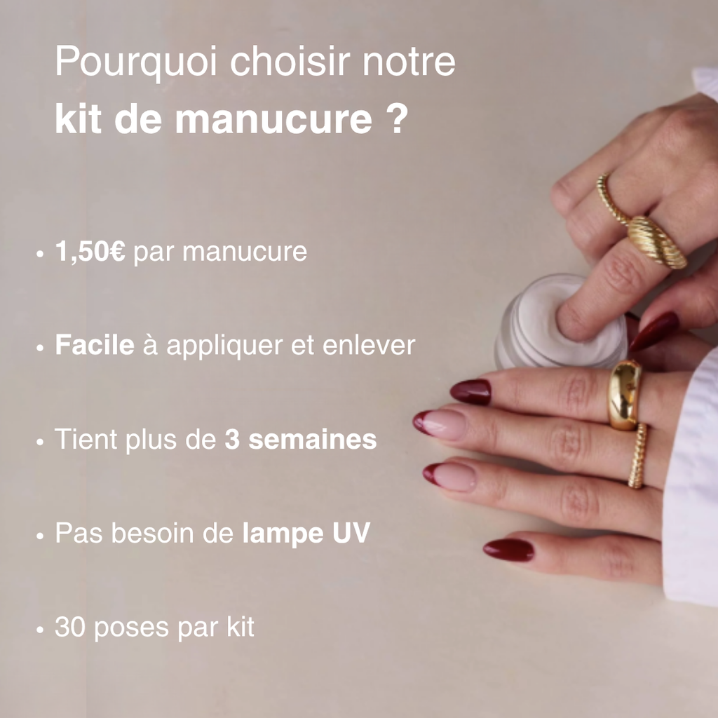 Kit de manucure sans lampe UV