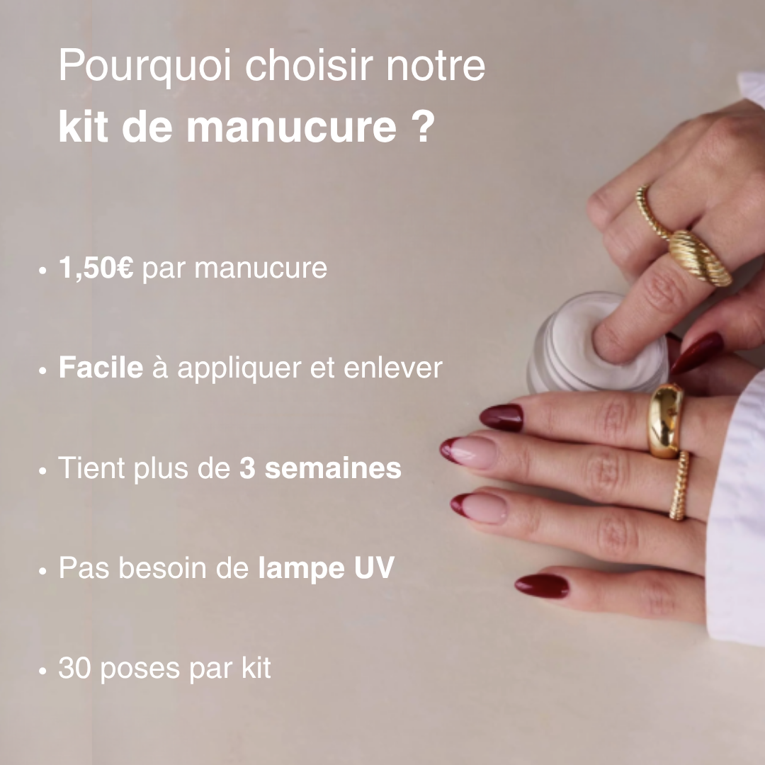 Kit de manucure sans lampe UV