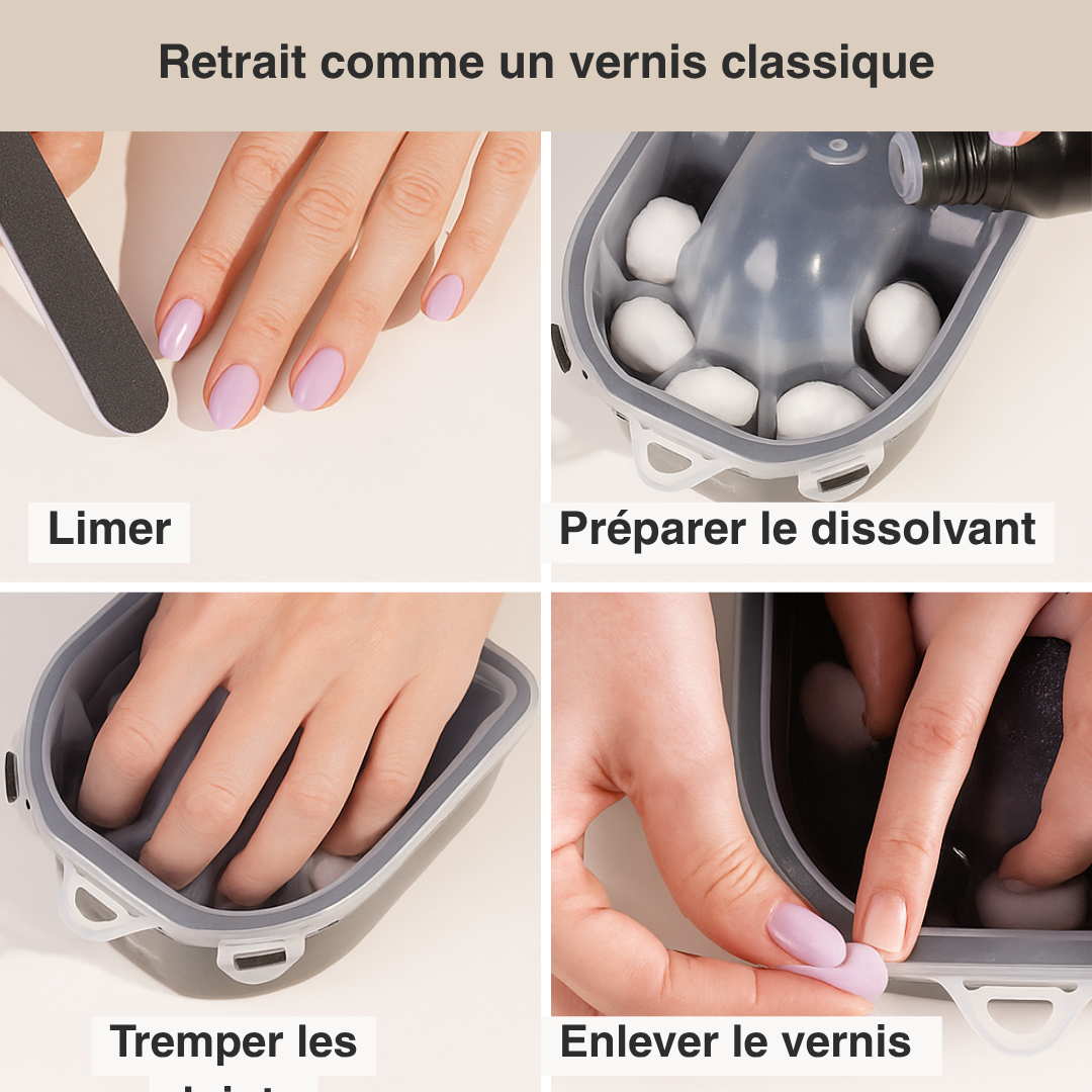 Kit de manucure sans lampe UV