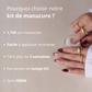 Kit de manucure sans lampe UV