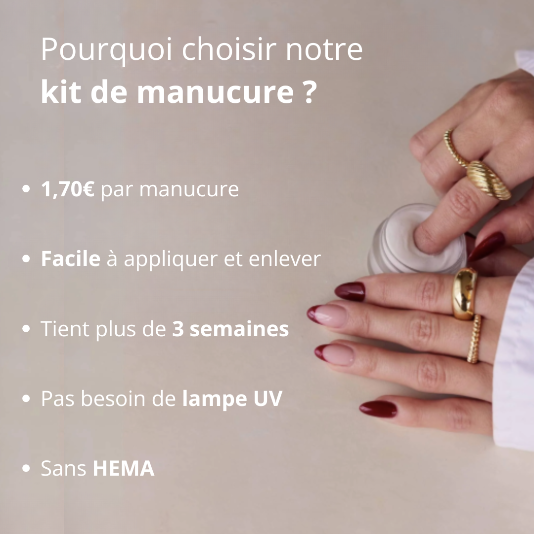 Kit de manucure sans lampe UV